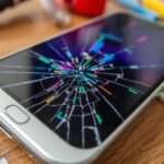 celular com tela quebrada, problemas com a tela